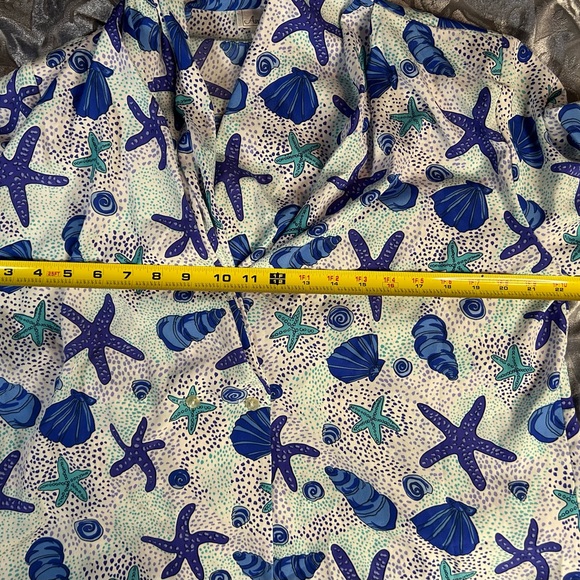 90’s Anna Kriste Beachy Shell Shirt XL - Picture 12 of 14